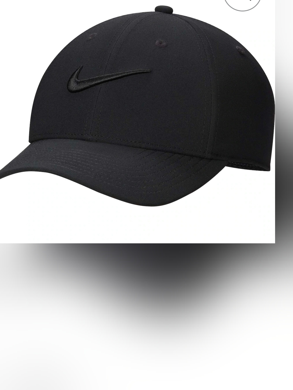 Nike Black Embroidered Swoosh Golf Cap